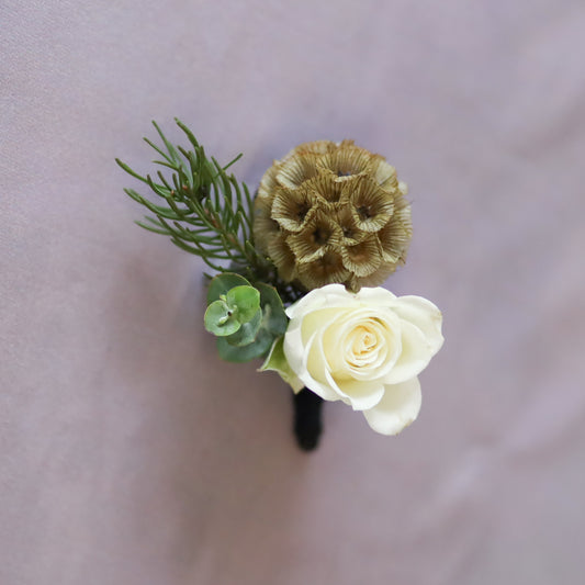 Spruce Boutonniere